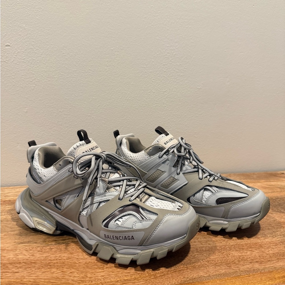Balenciaga Light Gray and Dark Gray Sneakers